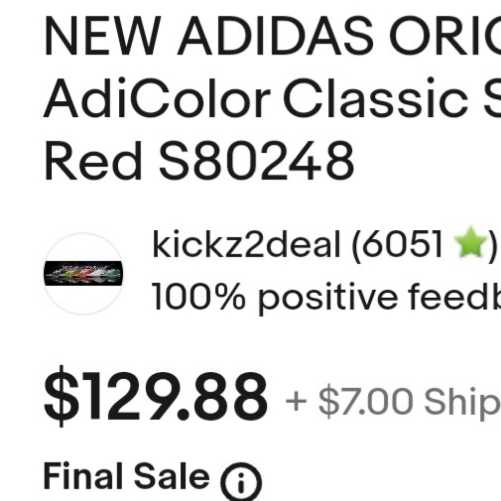 NWOT Adidas Stan Smith Red Genuine Leather Sneakers Gym Kicks Shoes Size 12 - Picture 14 of 14